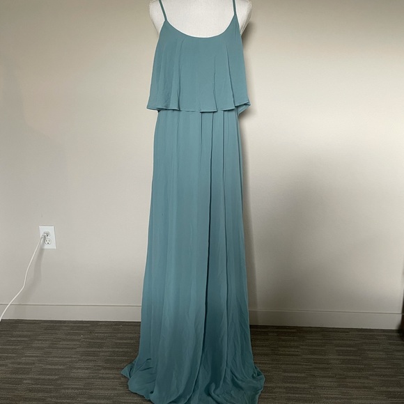 Show Me Your Mumu Caitlin Ruffle Dress XXL teal - Picture 5 of 16